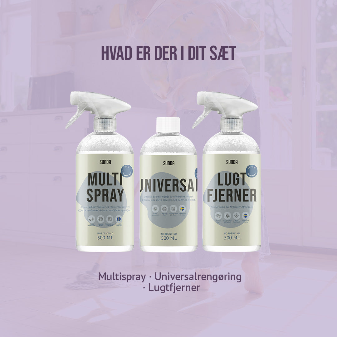 Startsæt til rengøring